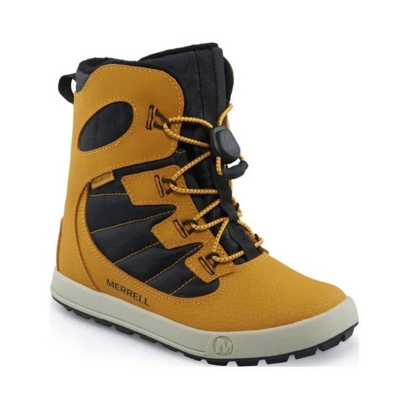 BRAND NEW boy girl youth merrell snow bank winter boots size 7Y (-32C) - Picture 2 of 9